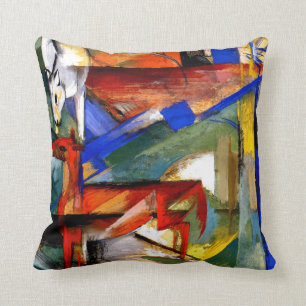 Franz Marc - Animals II:s sammansättning Kudde