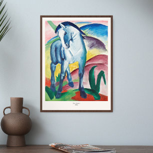 Franz Marc Art Skriv ut Blue Horse I Painting Poster