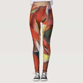 Franz Marc Berömd målade upp rävarna (1913) Leggings