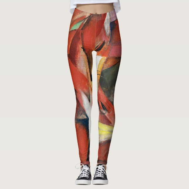 Franz Marc Berömd målade upp rävarna (1913) Leggings (Framsida)
