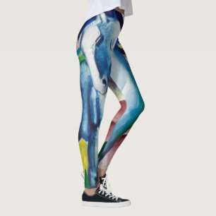 Franz Marc Berömd Painting Blue Horse (1911) Leggings