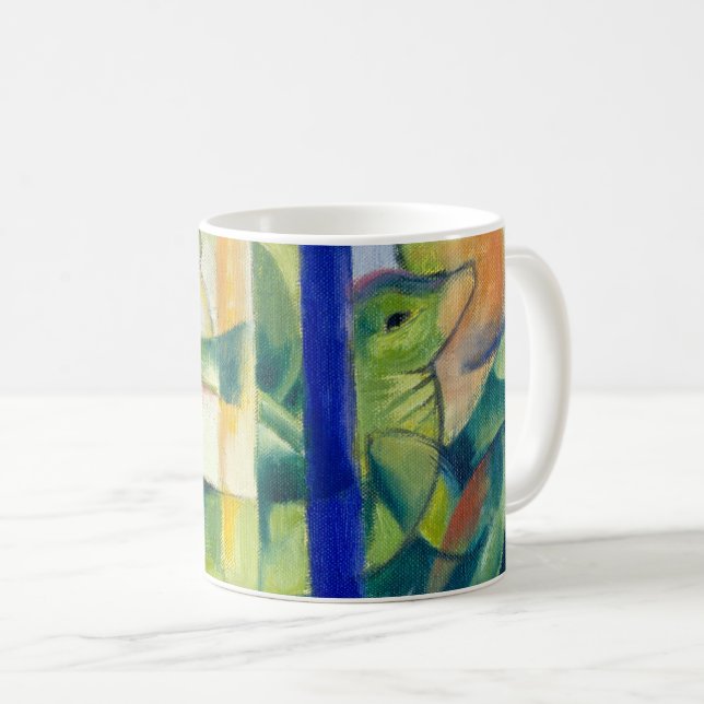 Franz Marc Berömd Painting Little Mountain Goats Kaffemugg (Framsida höger)