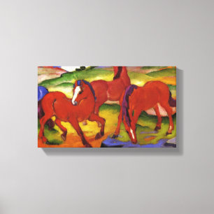 Franz Marc betande hästar Canvastryck