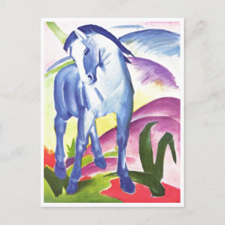 Franz Marc - Blå häst I 1911 Häst Ekvatorisk Vykort
