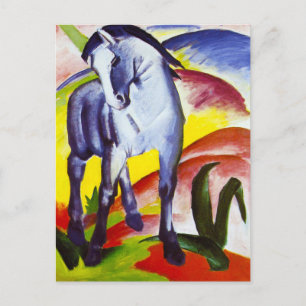 Franz Marc Blå Häst Postkort Vykort