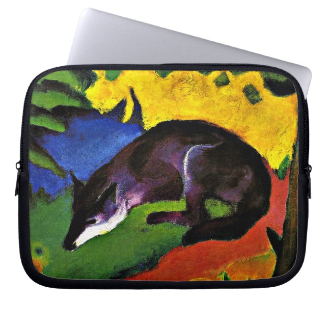 Franz Marc - Blå Räv Laptop Fodral (Framsidan)