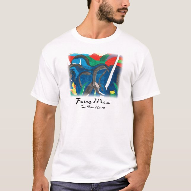 Franz Marc - blåtthästar T Shirt (Framsida)