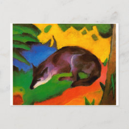 Franz Marc Blue Black Fox Vykort