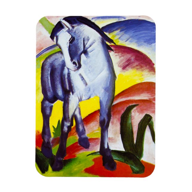 Franz Marc Blue Horse Magnet (Vertikal)