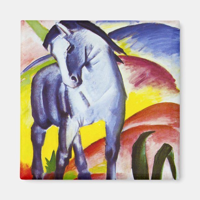 Franz Marc Blue Horse Magnet (Framsidan)