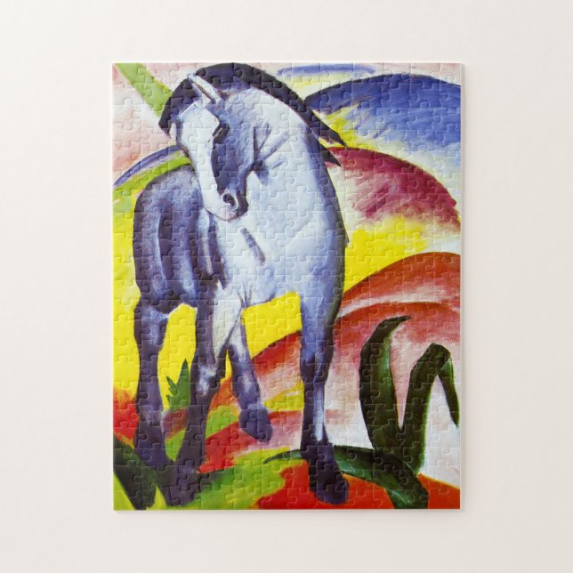 Franz Marc Blue Horse Puzzle Pussel (Vertikal)