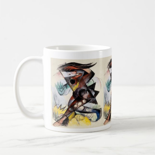 Franz Marc Caliban Berömd Painting Kaffemugg (Vänster)