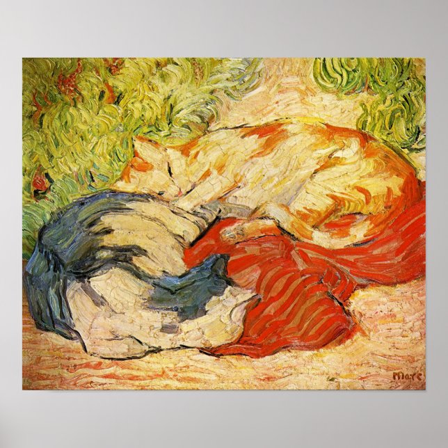 Franz Marc Cats Poster (Framsidan)