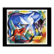 Franz Marc, de första djuren