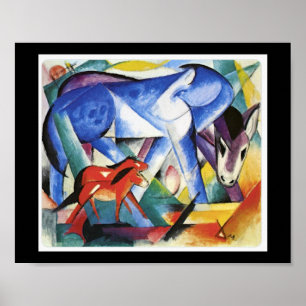 Franz Marc, de första djuren Poster