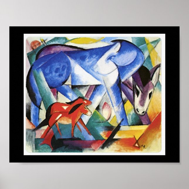 Franz Marc, de första djuren Poster (Framsidan)