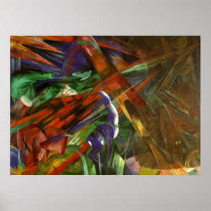 Franz Marc - Djurfater 1913 Canvas död efter Poster