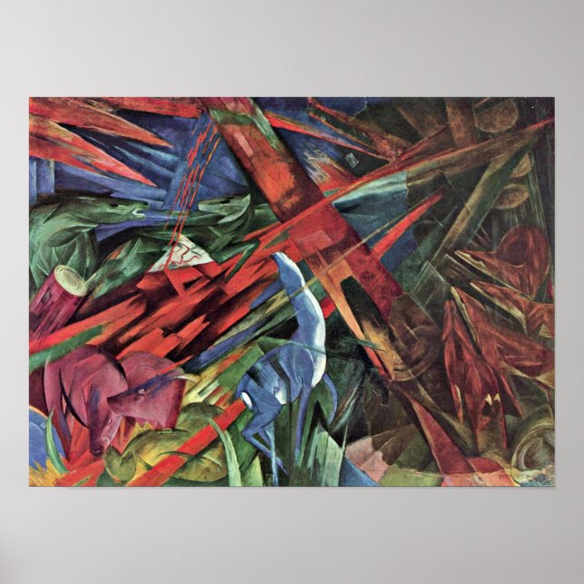 Franz Marc - djurfater Poster (Framsidan)