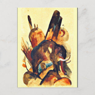 Franz Marc - Elephant Vykort