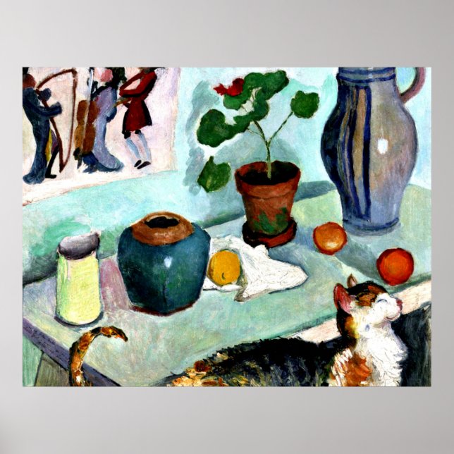 Franz Marc - Fortsättningslivstid med Cat Poster (Framsidan)