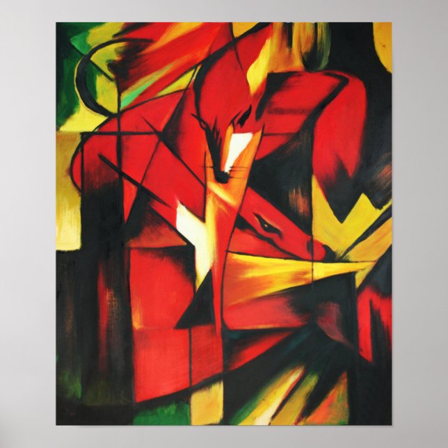 Franz Marc Fox Poster (Framsidan)