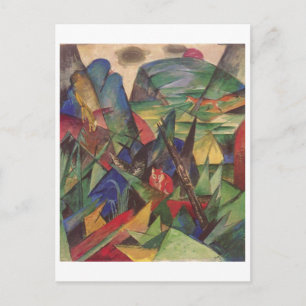 Franz Marc - Foxes 1913 Oil Canvas Red Fox Sly Vykort