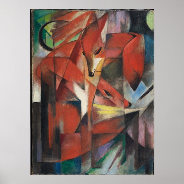 Franz Marc - Foxes 1913 Poster (Framsidan)