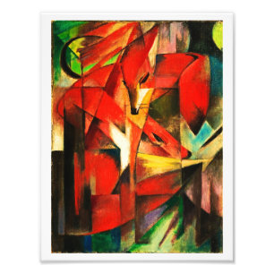 Franz Marc Foxes Red Fox Modern Art Painting Fototryck