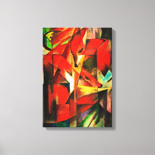 Franz Marc Foxes Red Fox tyska uttryck Canvastryck