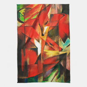 Franz Marc Foxes Red Fox tyska uttryck Kökshandduk