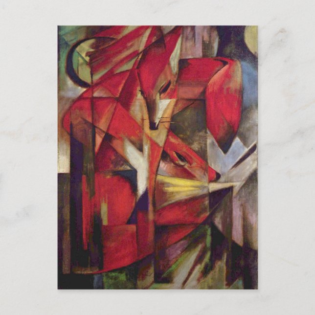 Franz Marc - Foxes Vykort (Framsida)