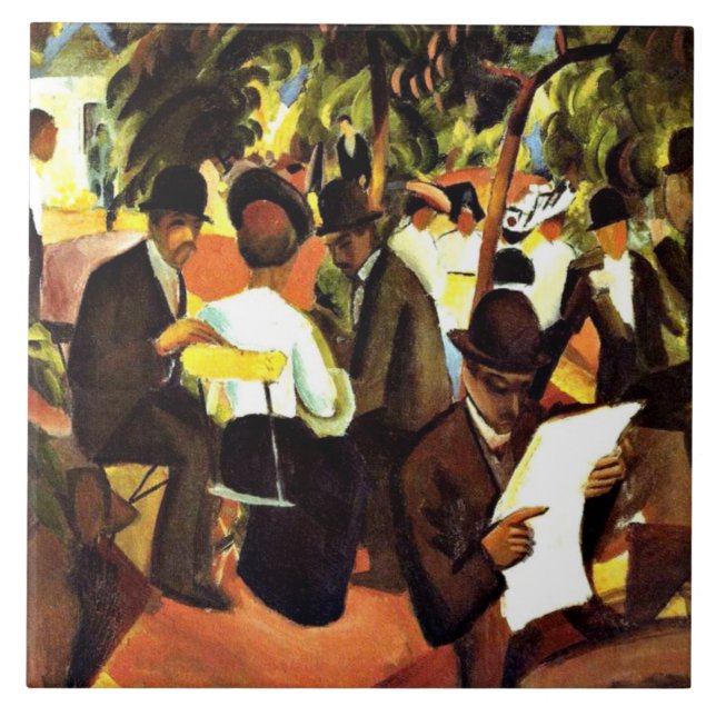 Franz Marc - Garden Restaurant Kakelplatta (Framsidan)