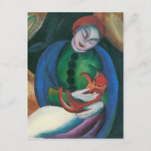 Franz Marc - Girl med Cat II Vykort