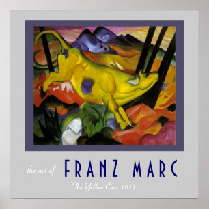 Franz Marc - Gulten Cow - Expressionist Art Poster