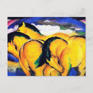 Franz Marc har gjort en liten gult Vykort