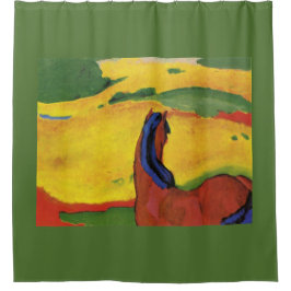 Franz Marc HÄST GRÖN Badrumsgardin