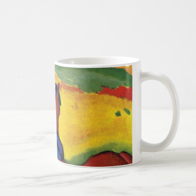 Franz Marc - Häst i ett landskapsmåleri Kaffemugg (Höger)