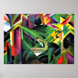 Franz Marc: Hjort i klosterträdgården Poster