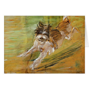 Franz Marc: Hoppa hunden Schlick Hälsningskort