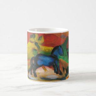 Franz Marc - lite olje- kanfas för blåtthäst 19 Kaffemugg