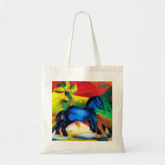 Franz Marc Little Blue Pony Tygkasse (Framsidan)