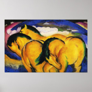 Franz Marc Little Gult Horses Poster