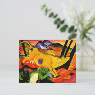 Franz Marc-målning, Gulten Cow Vykort