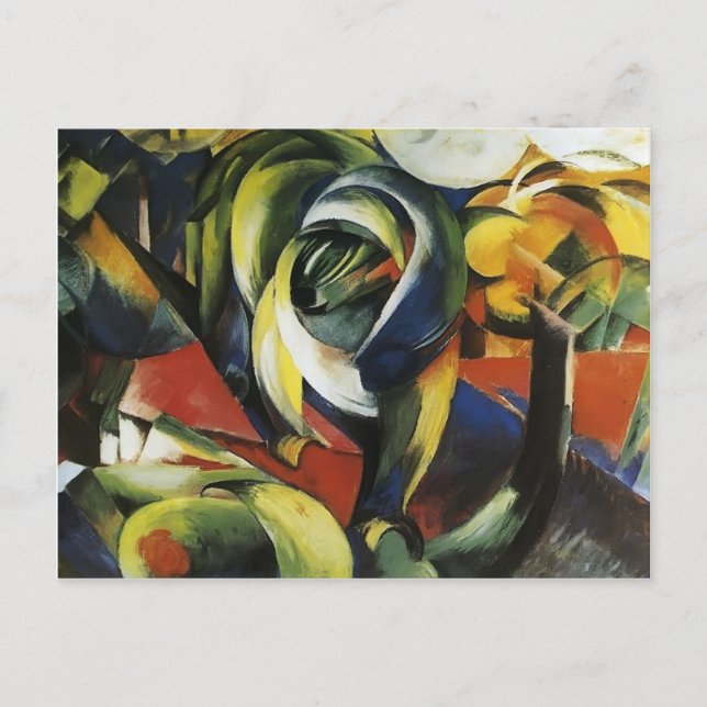 Franz Marc- Mandrill Vykort (Framsida)