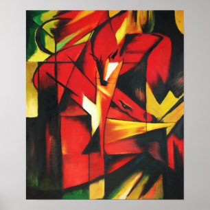 Franz Marc rävaffischen Poster