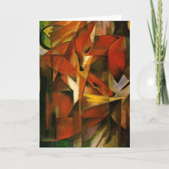 Franz Marc - rävar Kort (Framsida)