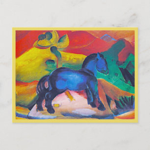 Franz Marc, The Blue Pony, Art    Vykort