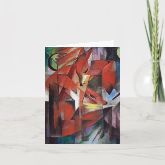 Franz Marc - The Foxes, 1913 Kort (Framsida)