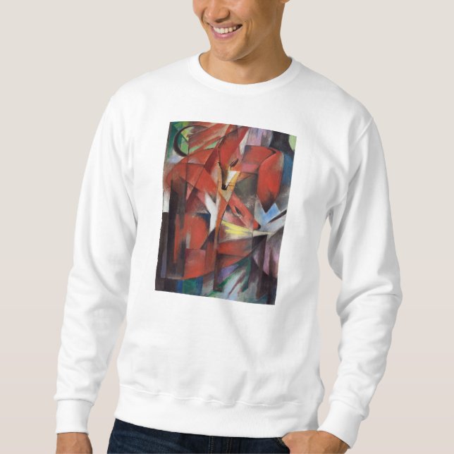 Franz Marc - The Foxes, 1913 Lång Ärmad Tröja (Framsida)