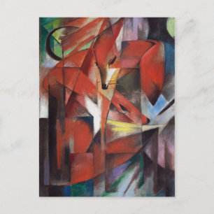 Franz Marc - The Foxes, 1913 Vykort